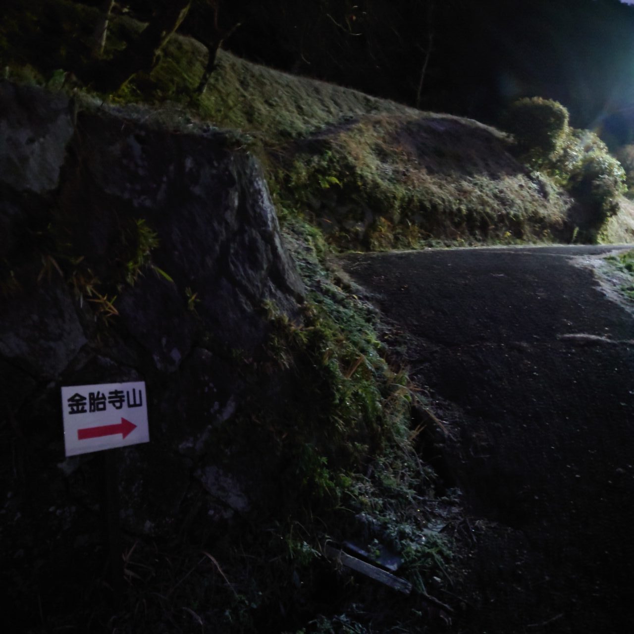 金胎寺山 初日の出
