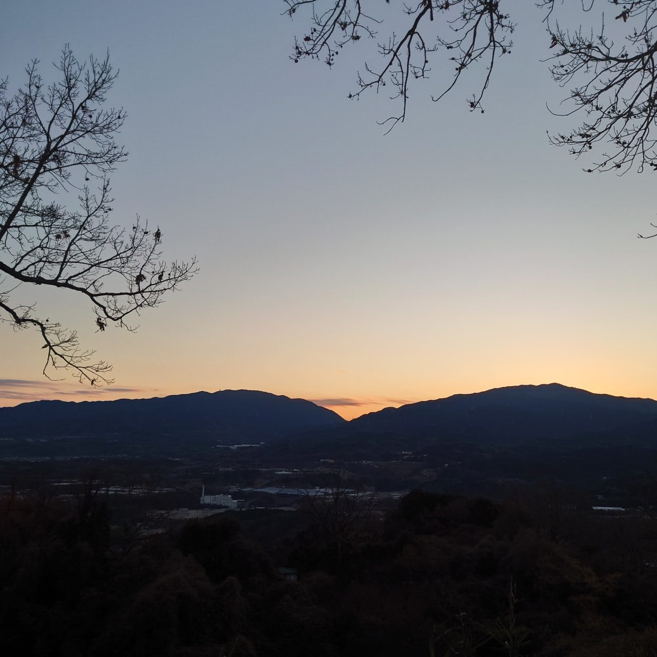 金胎寺山 初日の出