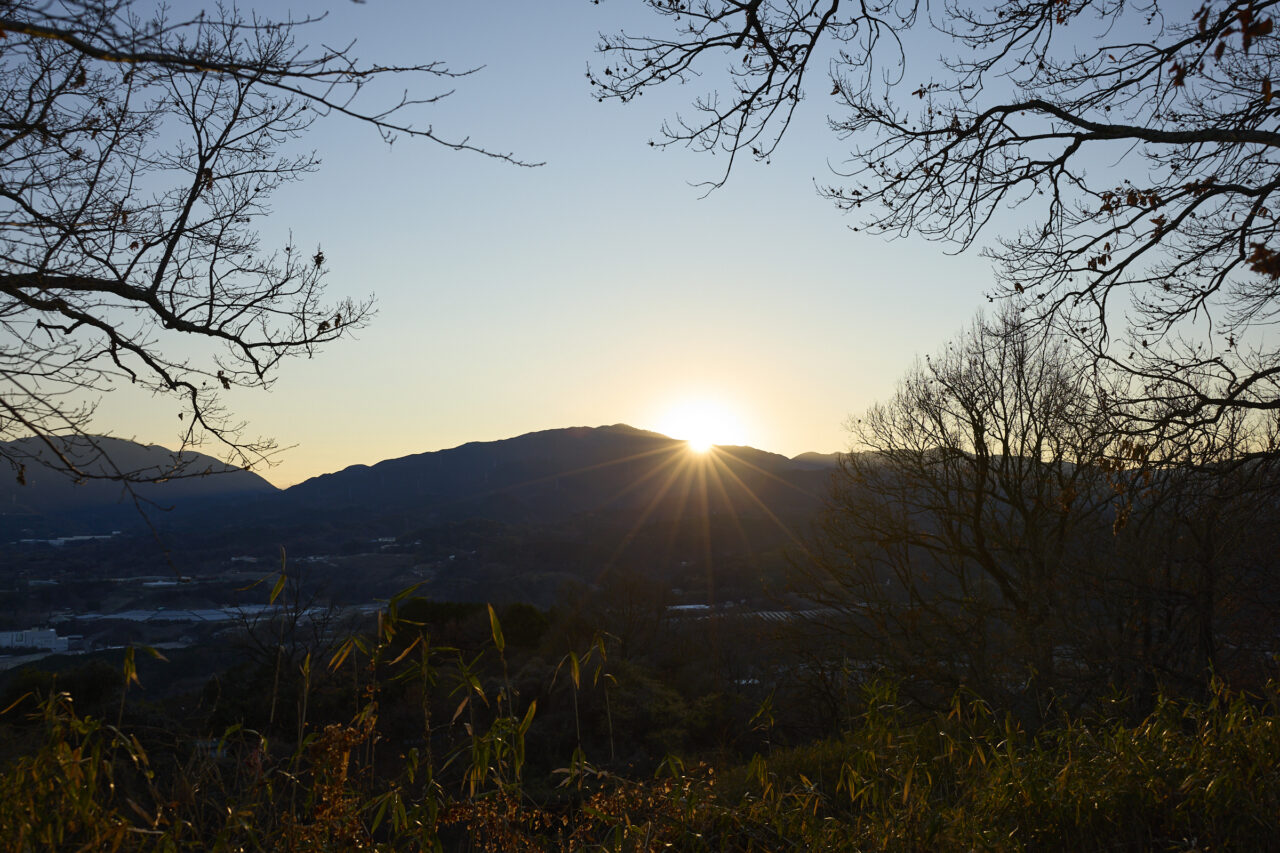 金胎寺山 初日の出