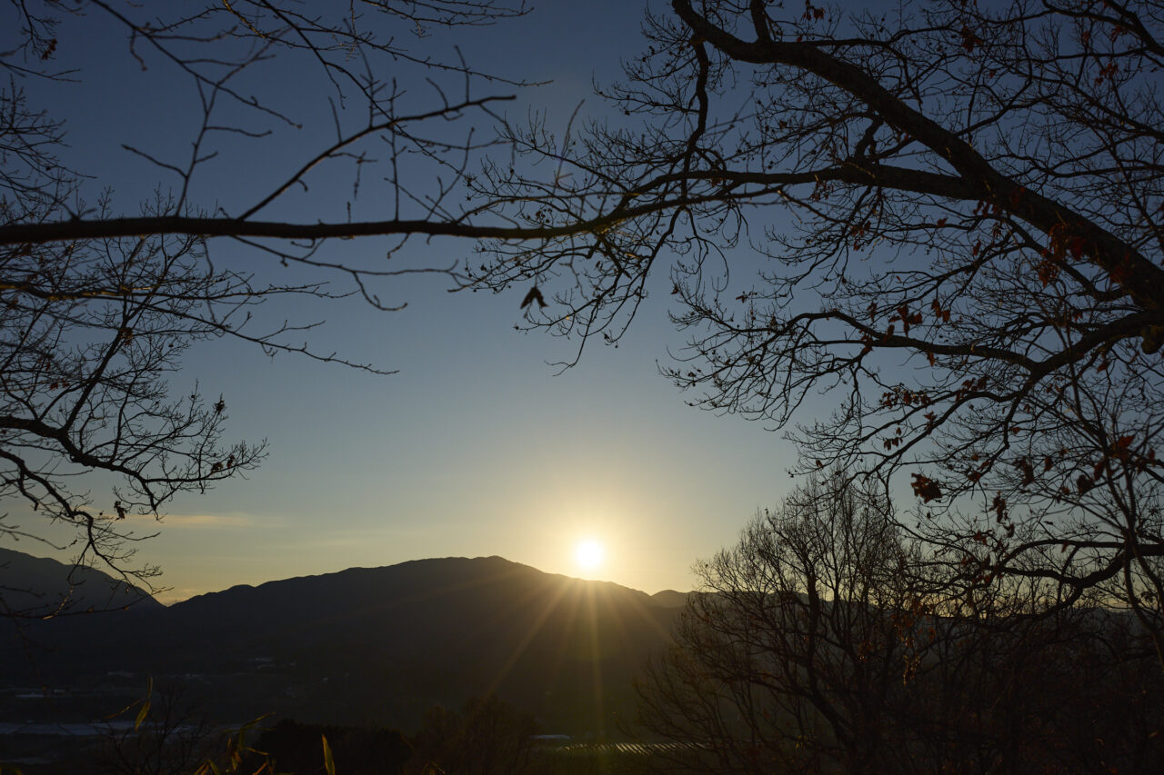 金胎寺山 初日の出