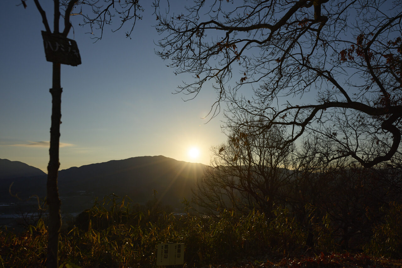 金胎寺山 初日の出