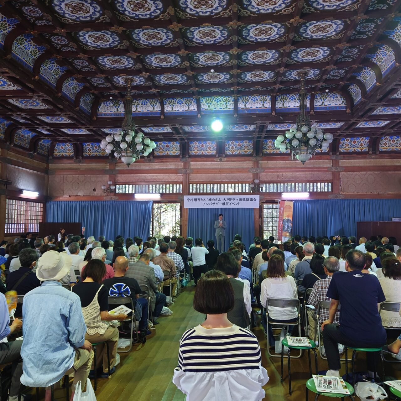 今村翔吾さんの「楠公さん」大河ドラマ誘致協議会アンバサダー就任イベント