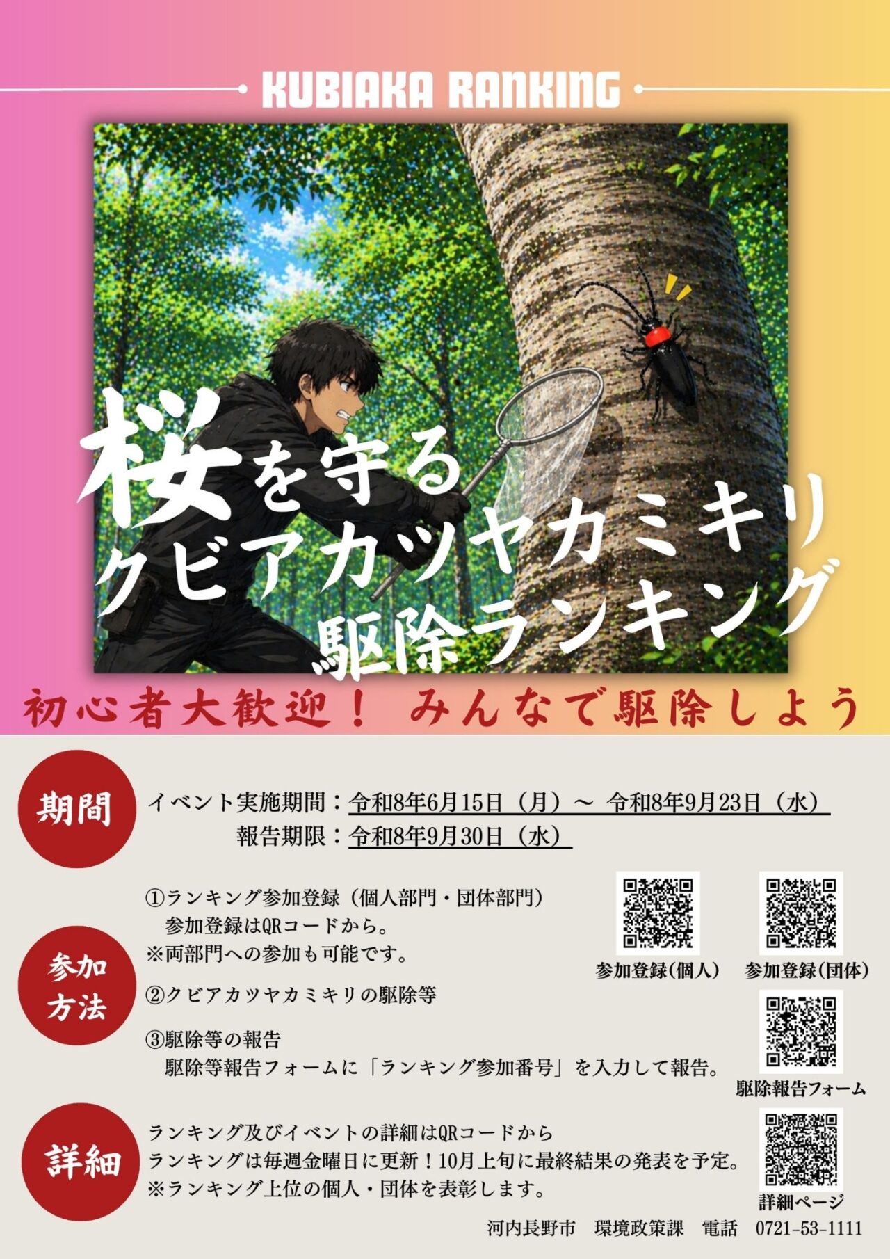 桜を守る クビアカツヤカミキリ駆除ランキング
