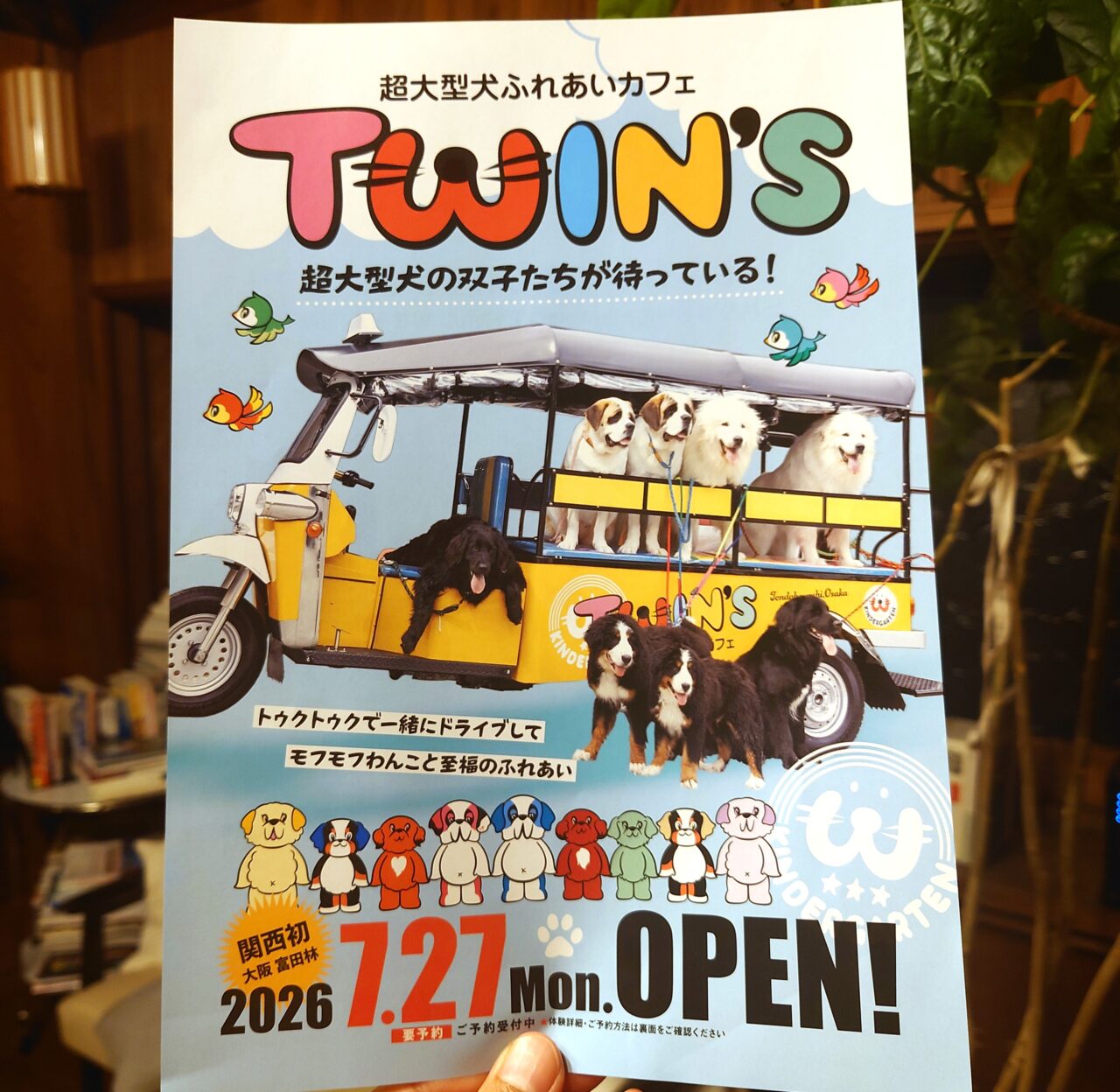 超大型犬ふれあいカフェ「TWIN’S（ツインズ）」